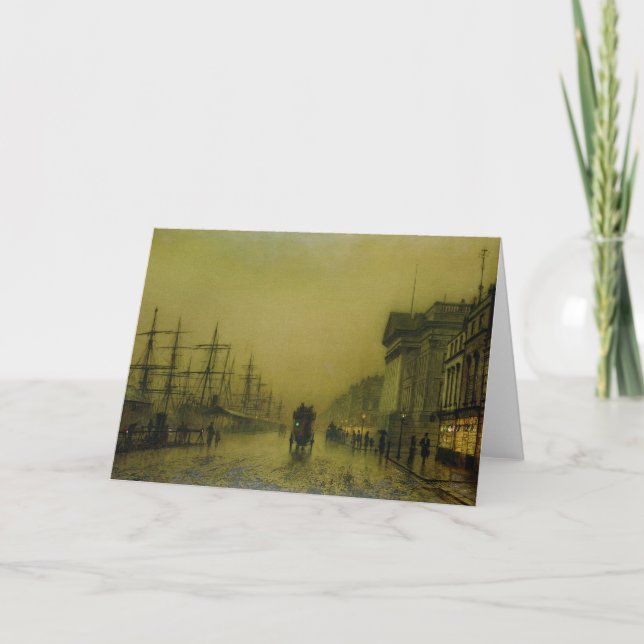 John Atkinson Grimshaw | Liverpool Docks Customs H Card (Front)