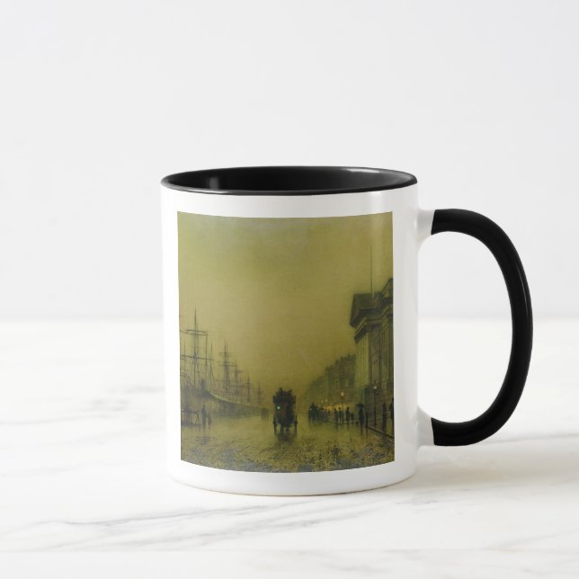John Atkinson Grimshaw | Liverpool Docks Customs H Mug (Right)
