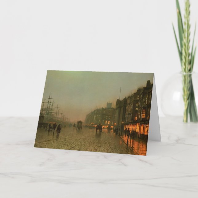 John Atkinson Grimshaw- Liverpool from Wapping Card (Front)