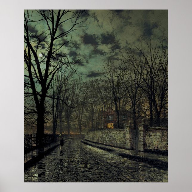 John Atkinson Grimshaw - November Poster (Front)