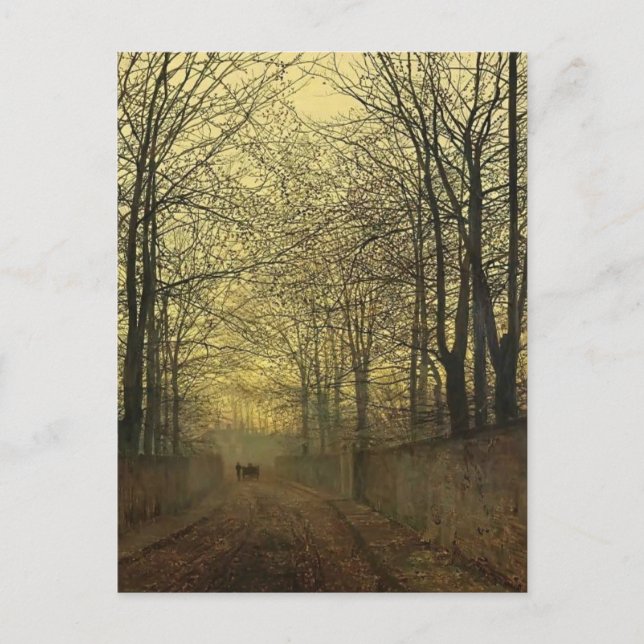 John Atkinson Grimshaw- October Gold Postcard (Front)