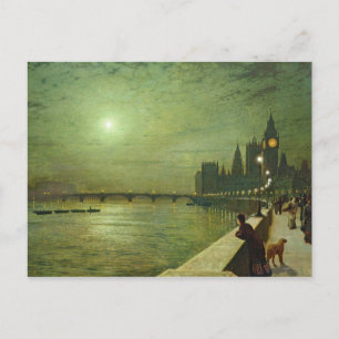 John Atkinson Grimshaw - Reflections on the Thames Postcard