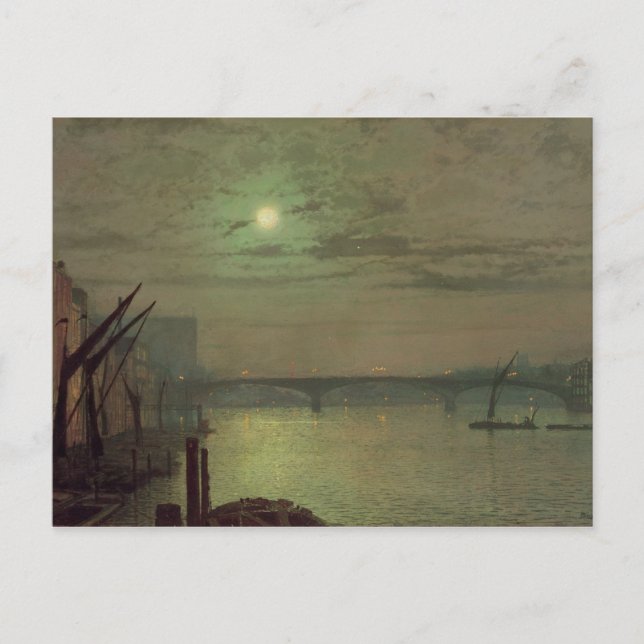 John Atkinson Grimshaw | Southwark Bridge, 1882 (o Postcard (Front)