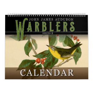 John Audubon Warblers 2 Birds of America Calendar