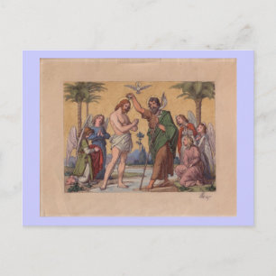 JOHN BAPTIZING JESUS POSTCARD