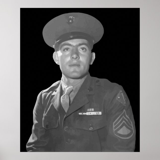 John Basilone -- Medal of Honour Recipient Poster (Front)