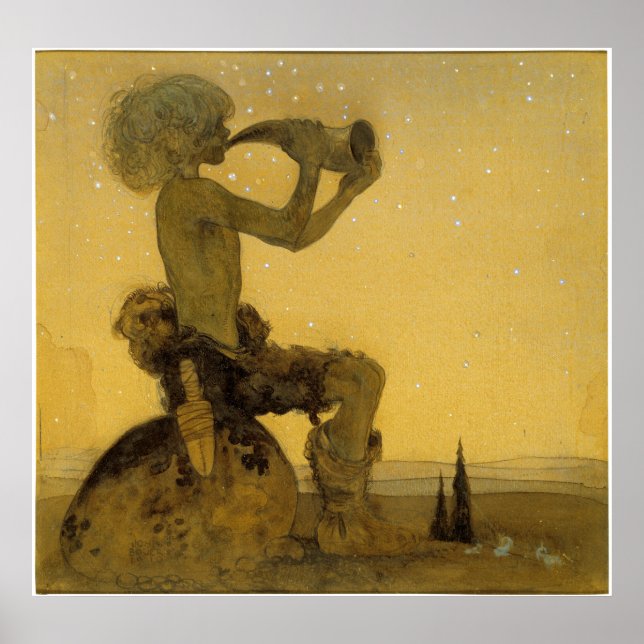 John Bauer - A Fairy Shepherd Poster (Front)
