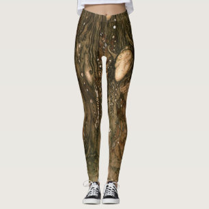John Bauer - Look At Them Troll Mother Said Look Leggings
