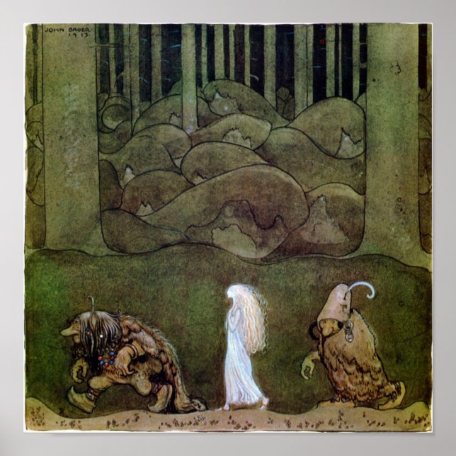 John Bauer One summer's evening  Poster (Front)