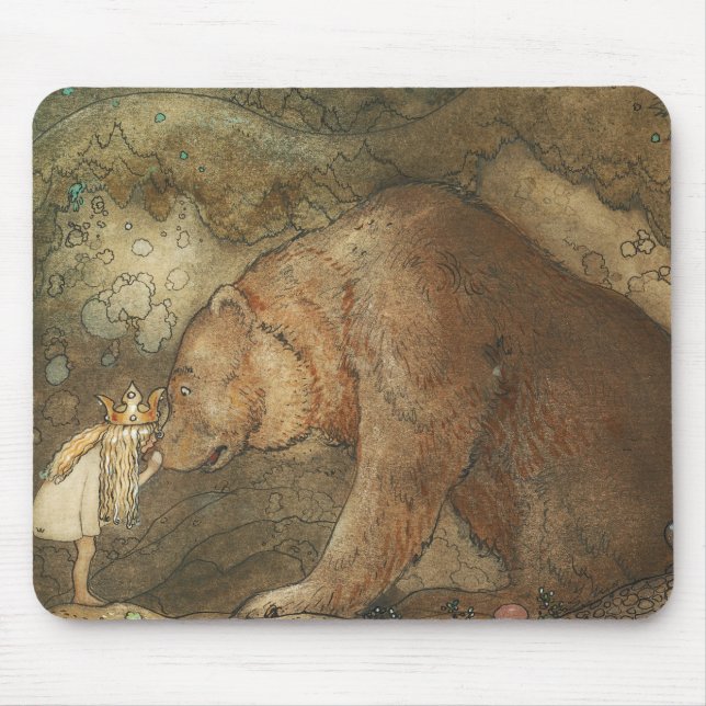 John Bauer - Poor Little Basse Mouse Pad (Front)