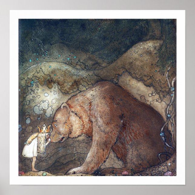 John Bauer Poor Little Basse Poster (Front)