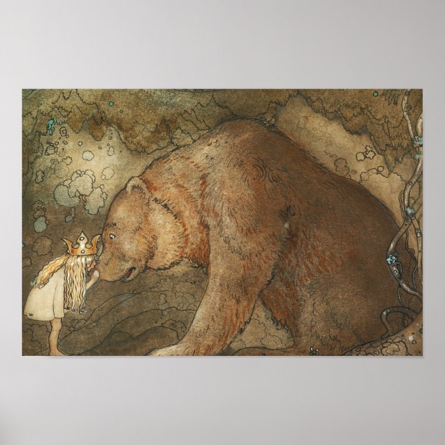 John Bauer - Poor Little Basse Poster (Front)