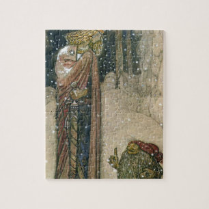 John Bauer - Princess and Troll Jigsaw Puzzle