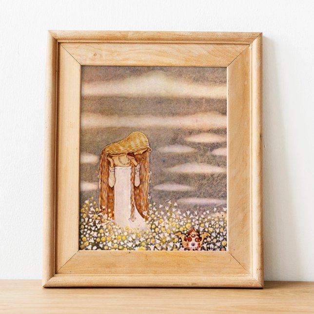 John Bauer Princess in Flower Meadow Poster (Creator Uploaded)