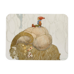 John Bauer - The Christmas Goat Magnet