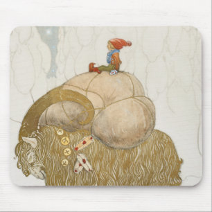 John Bauer - The Christmas Goat Mouse Pad