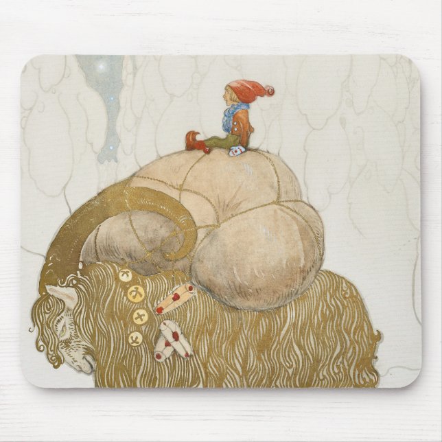John Bauer - The Christmas Goat Mouse Pad (Front)