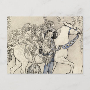 John Bauer - The Horse He Led at the Bit Postcard