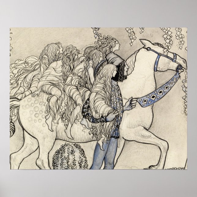 John Bauer - The Horse He Led at the Bit Poster (Front)