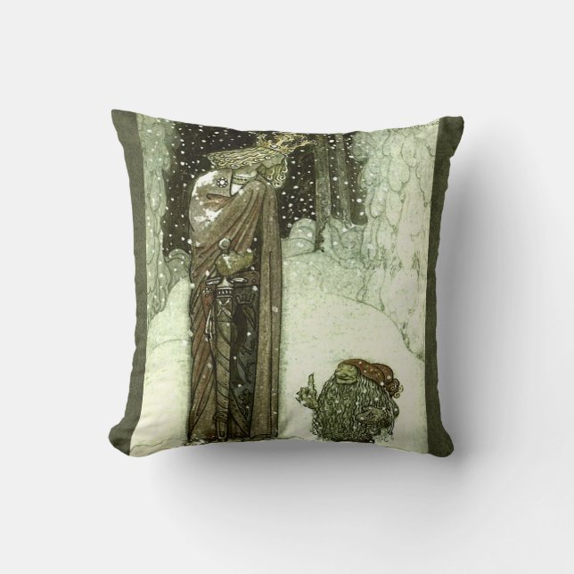 John Bauer The Princess and the Troll Cushion (Front)