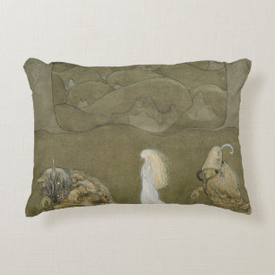 John Bauer - The Princess and the Trolls Decorative Cushion