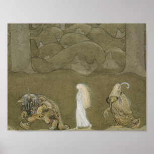 John Bauer - The Princess and the Trolls Poster