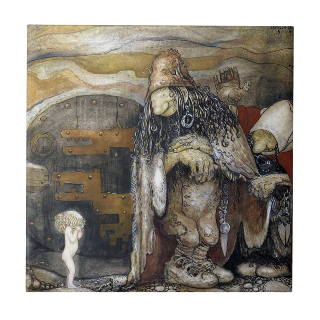 John Bauer Troll Ceramic Tile (Front)