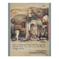 John Bauer Troll couple and princess baby CC1023