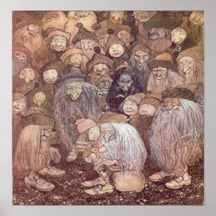 John Bauer -  Trolls Poster