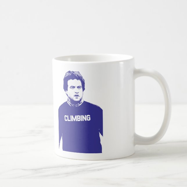 John Belushi Climbing Coffee Mug (Right)