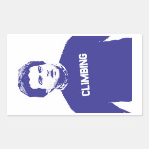 John Belushi Climbing Rectangular Sticker