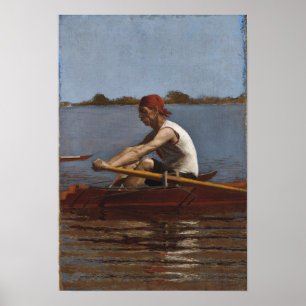 John Biglin in a Single Scull Poster