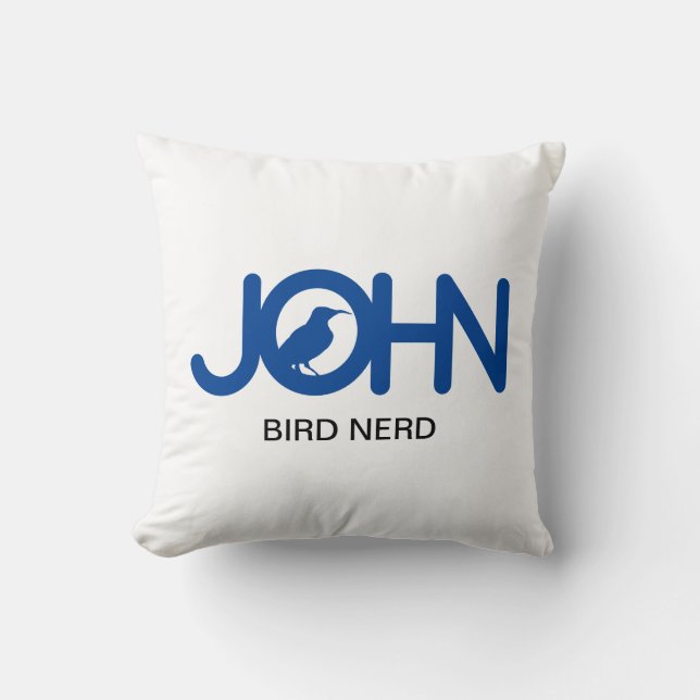 John Bird Nerd Cushion (Front)
