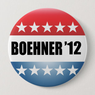 JOHN BOEHNER 10 CM ROUND BADGE