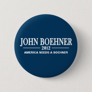 John Boehner 2012 - America Needs a Boehner 6 Cm Round Badge