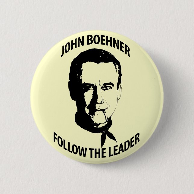 John Boehner 6 Cm Round Badge (Front)