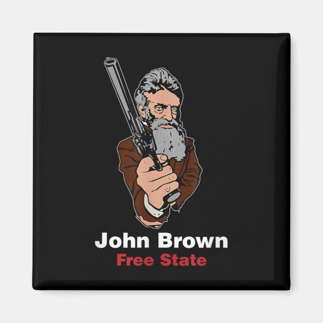 John Brown Abolitionist Bleeding Kansas Free State Magnet (Front)