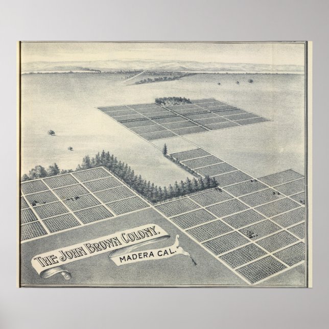 John Brown Colony, Madera, California Poster (Front)