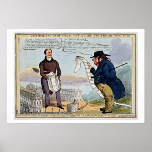 John Bull and the Architect Wot Builds the Arches Poster