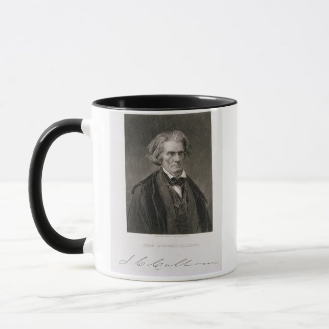 John Caldwell Calhoun, engraved by Henry Bryan Hal Mug (Left)