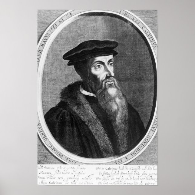 John Calvin Poster (Front)