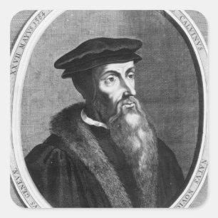 John Calvin Square Sticker