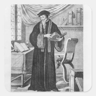 John Calvin Square Sticker