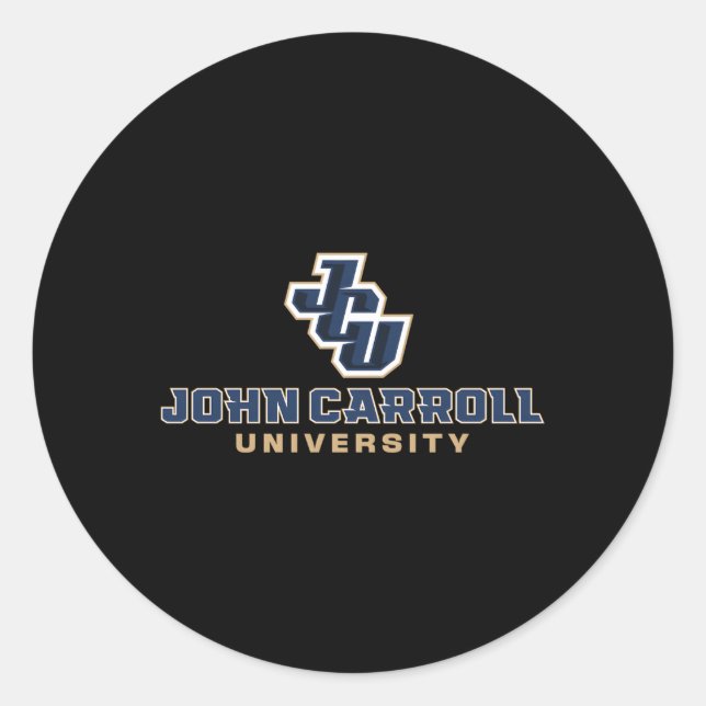 John Carroll Blue Streaks Jcu Icon Classic Round Sticker (Front)
