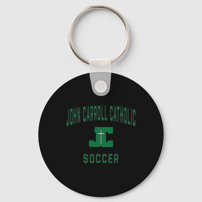 John Carroll Catholic High School Cavaliers Soccer Key Ring (Front)
