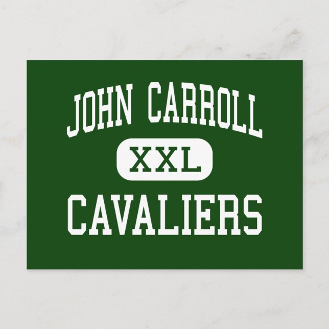 John Carroll - Cavaliers - Catholic - Birmingham Postcard (Front)