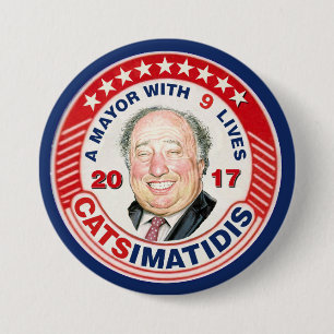 John Catsimatidis for NYC Mayor 2017 7.5 Cm Round Badge