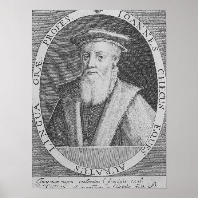 John Cheke, 1620 Poster (Front)