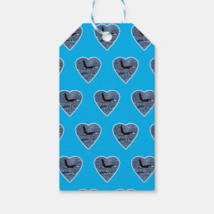John Coe Orca Killer Whale Blue Gift Tags