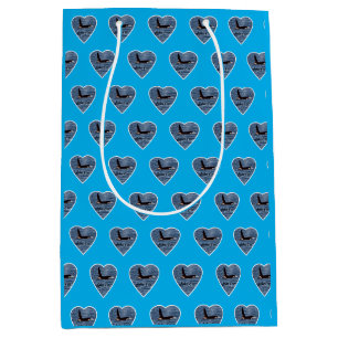 John Coe Orca Killer Whale Blue Medium Gift Bag
